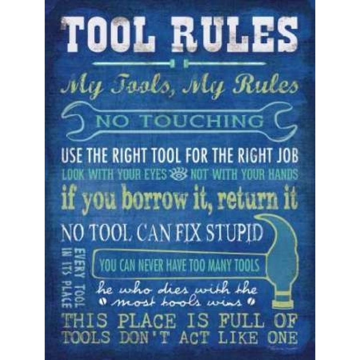 Tool Rules Poster Print by Stephanie Marrott-VARPDXSM10749 Image 2