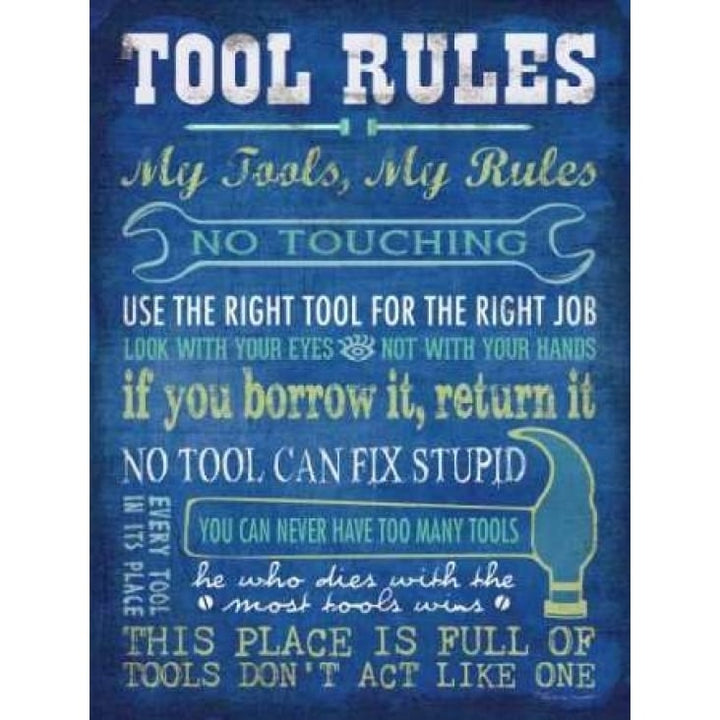 Tool Rules Poster Print by Stephanie Marrott-VARPDXSM10749 Image 1