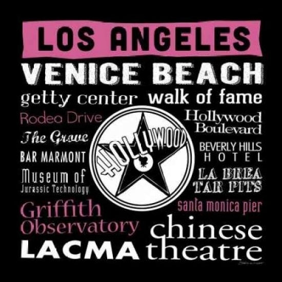 Los Angeles Poster Print by Stephanie Marrott-VARPDXSM10761 Image 1