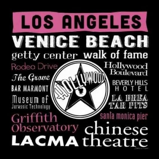 Los Angeles Poster Print by Stephanie Marrott-VARPDXSM10761 Image 2