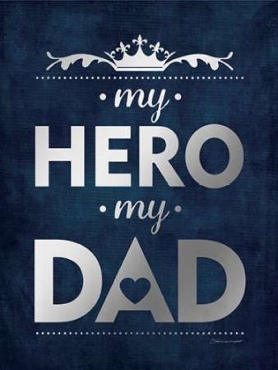 My Hero Silver Poster Print by Stephanie Marrott-VARPDXSM15606 Image 1