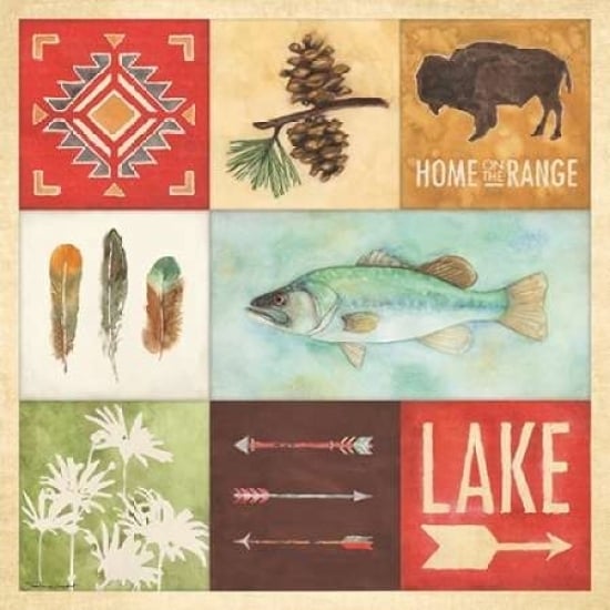 Lodge Collage I Poster Print by Stephanie Marrott-VARPDXSM15647 Image 1