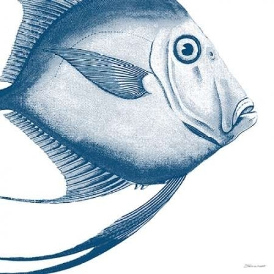 Blue Fish Poster Print by Stephanie Marrott-VARPDXSM15705 Image 2