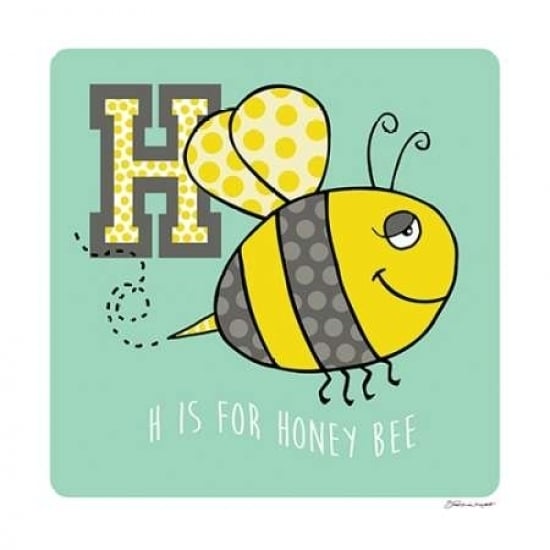 H is For Honey Bee Poster Print by Stephanie Marrott-VARPDXSM158040 Image 1