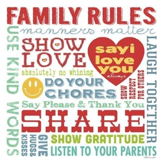 Family Rules Poster Print by Stephanie Marrott-VARPDXSM1603048 Image 2