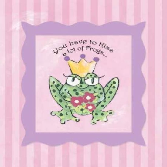 You Have to Kiss a Few Frogs Poster Print by Stephanie Marrott-VARPDXSM256 Image 1