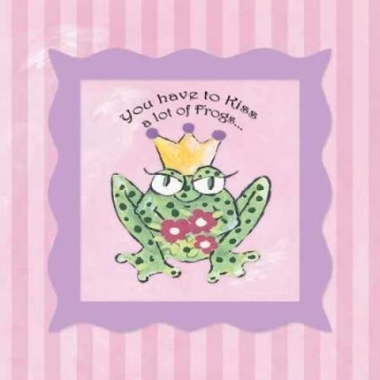 You Have to Kiss a Few Frogs Poster Print by Stephanie Marrott-VARPDXSM256 Image 2