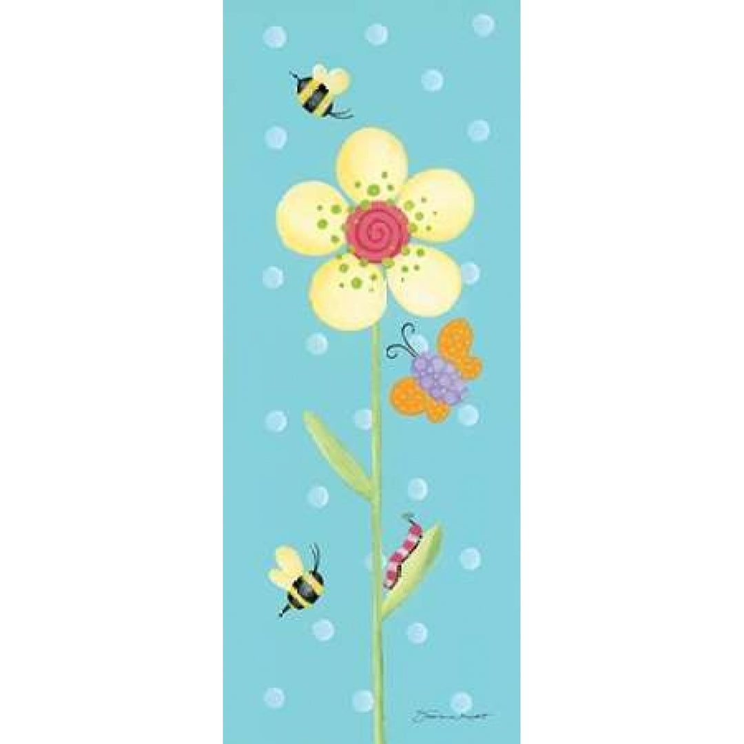 Flower and Bees Poster Print by Stephanie Marrott-VARPDXSM2540 Image 1