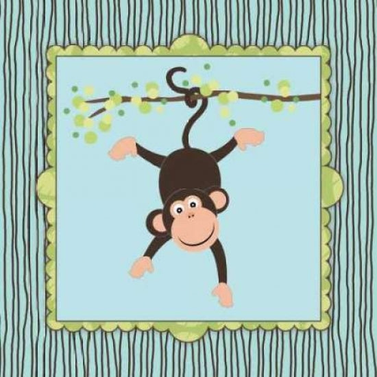 Hanging Monkey I Poster Print by Stephanie Marrott-VARPDXSM8574 Image 1