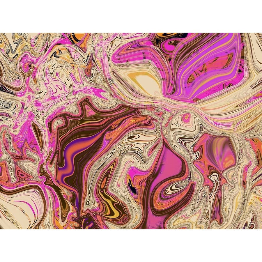 Pink and Tan Paint Pour by Sarah Butcher-VARPDXSRRC069A Image 1