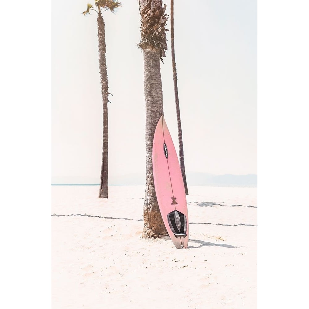 Pink Surf Board Poster Print - and Seb Sisi-VARPDXSS0285 Image 1