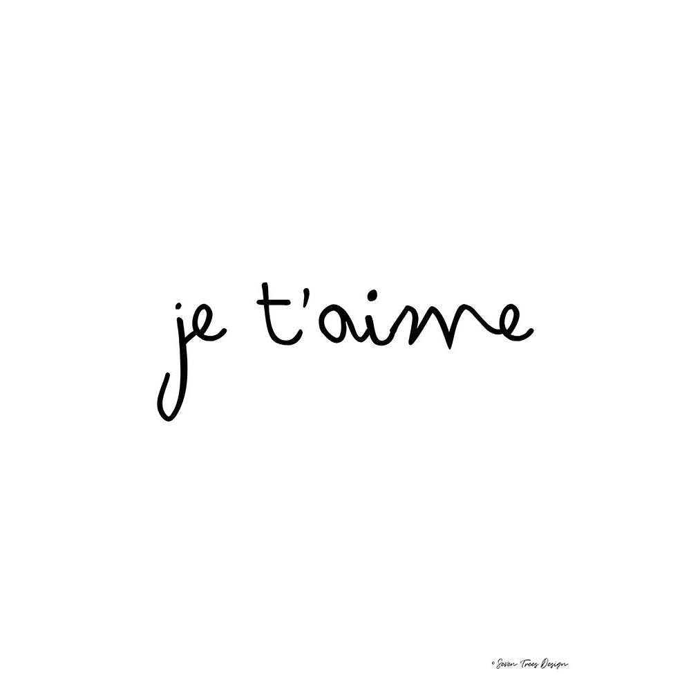 Je Taime Poster Print by Seven Trees Design Seven Trees Design-VARPDXST511 Image 1