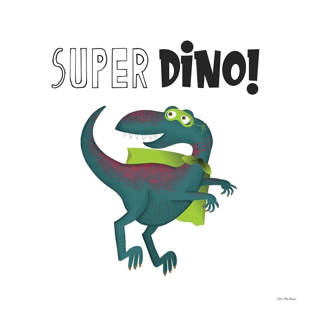 Super Dino Poster Print by Seven Trees Design Seven Trees Design-VARPDXST813 Image 1