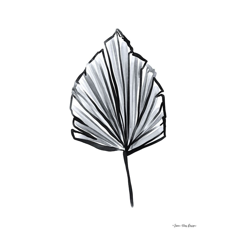 Black Watercolor Leaf by Seven Trees Design-VARPDXST920 Image 1