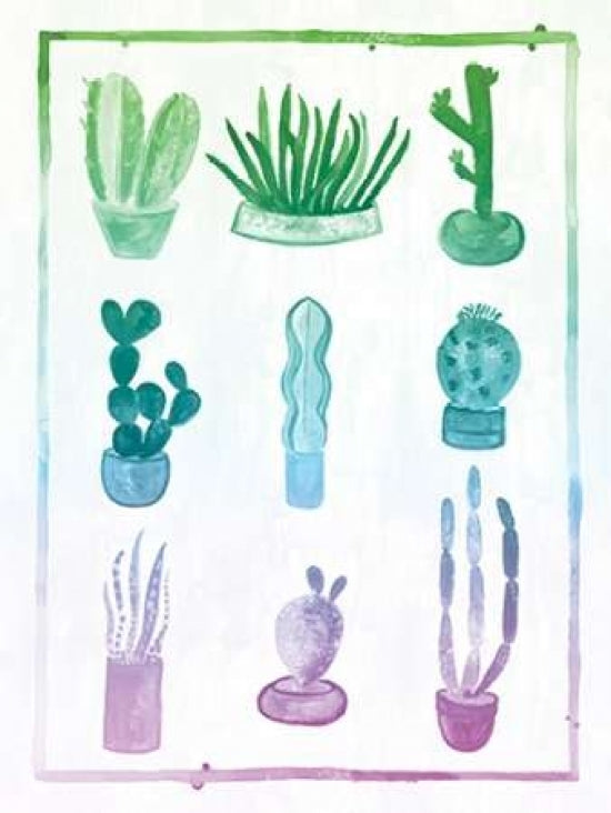 Ombre Cactus Poster Print by Ashley Sta Teresa-VARPDXSTA167 Image 1