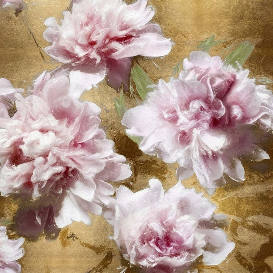 Peonies on Gold I Poster Print by Shawna Sullivan-VARPDXSU116249 Image 1