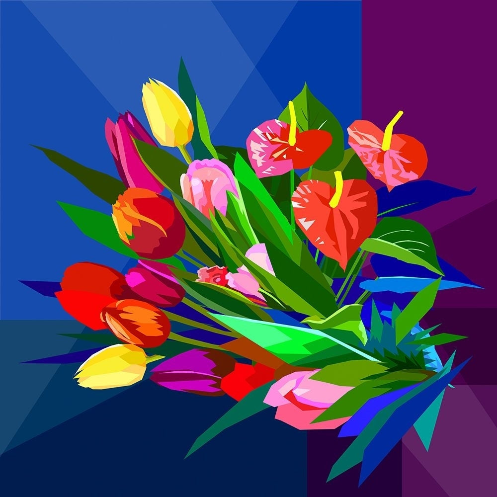 Mix Flower Poster Print - Surapol Pansanit-VARPDXSURPAN273449 Image 1