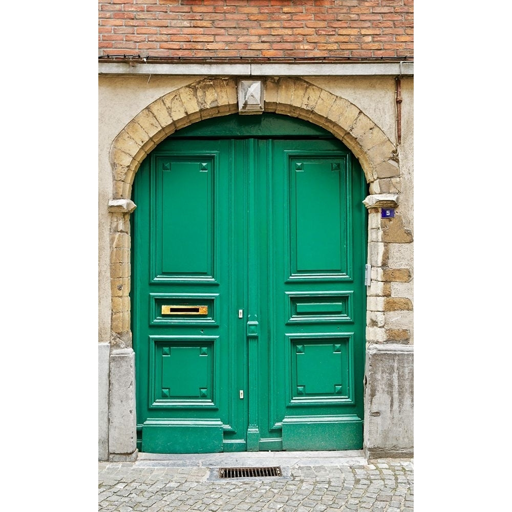 Belgium Green Door2 Poster Print - Vizvary Photography Susan-VARPDXSUSVIZ248810 Image 1