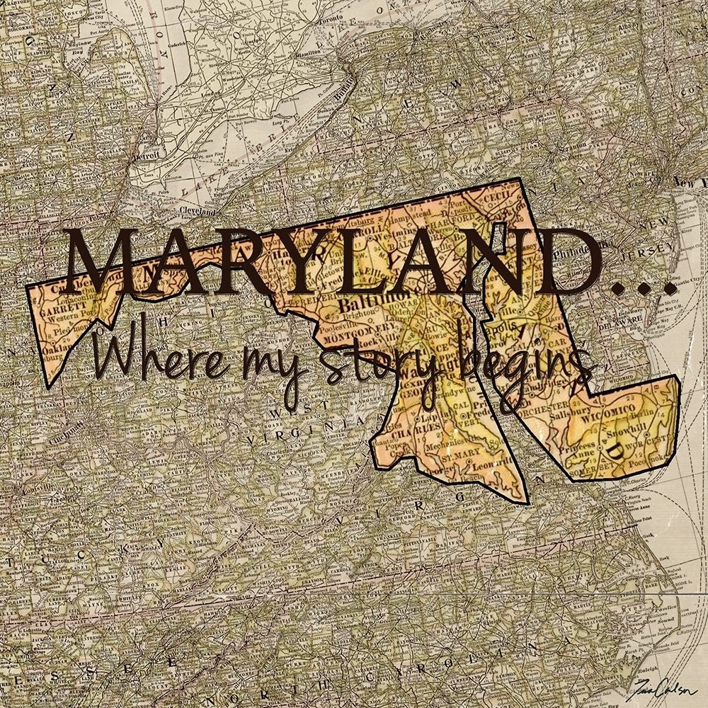 Story Maryland Poster Print by Tina Carlson-VARPDXTCSQ201P Image 1