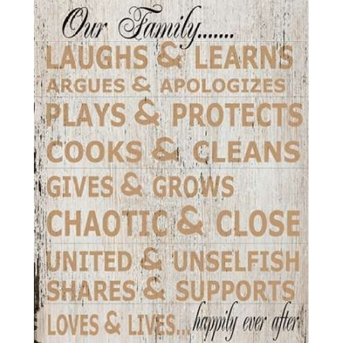 OUR Family Poster Print by Taylor Greene-VARPDXTGRC011A Image 2