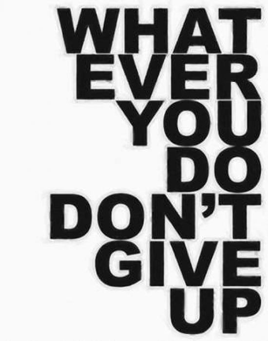 DONT GIVE UP Poster Print by Taylor Greene-VARPDXTGRC071C Image 1