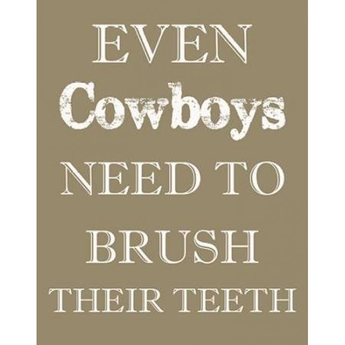 COWBOYS MUST BRUSH Poster Print by Taylor Greene-VARPDXTGRC134D Image 2