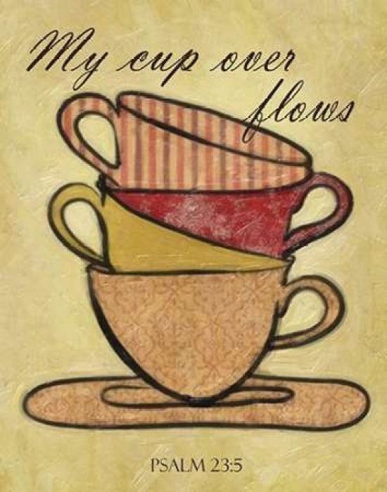 CUP OVER FLOWS Poster Print by Taylor Greene-VARPDXTGRC138A Image 1