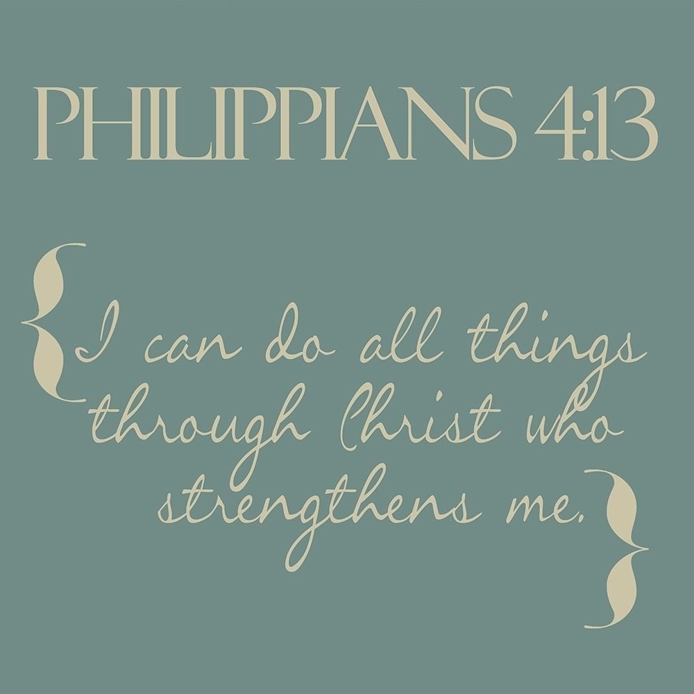 Philippians 4-13 Simple Poster Print by Taylor Greene-VARPDXTGSQ392A Image 1