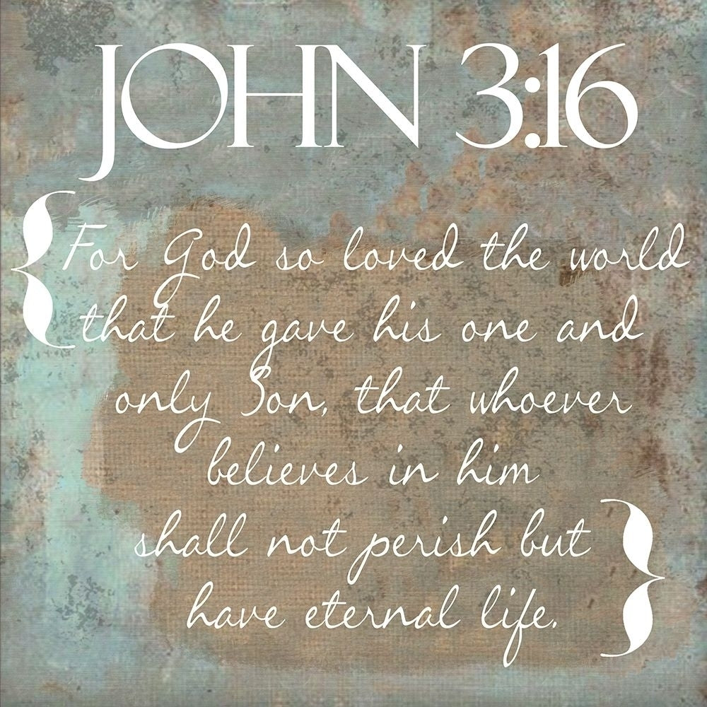 John 3-16 Poster Print by Taylor Greene-VARPDXTGSQ387D1 Image 2