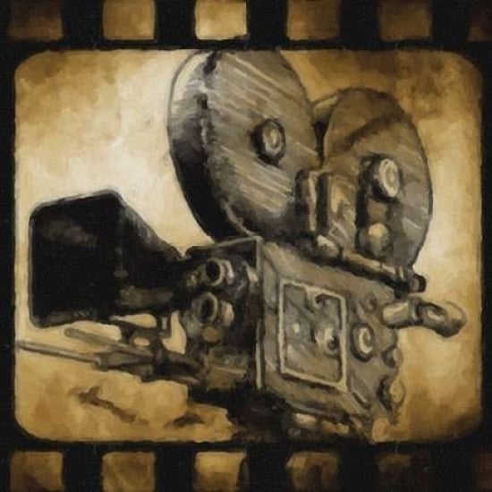 Movie Camera Poster Print by Taylor Greene-VARPDXTGXSQ015D Image 1