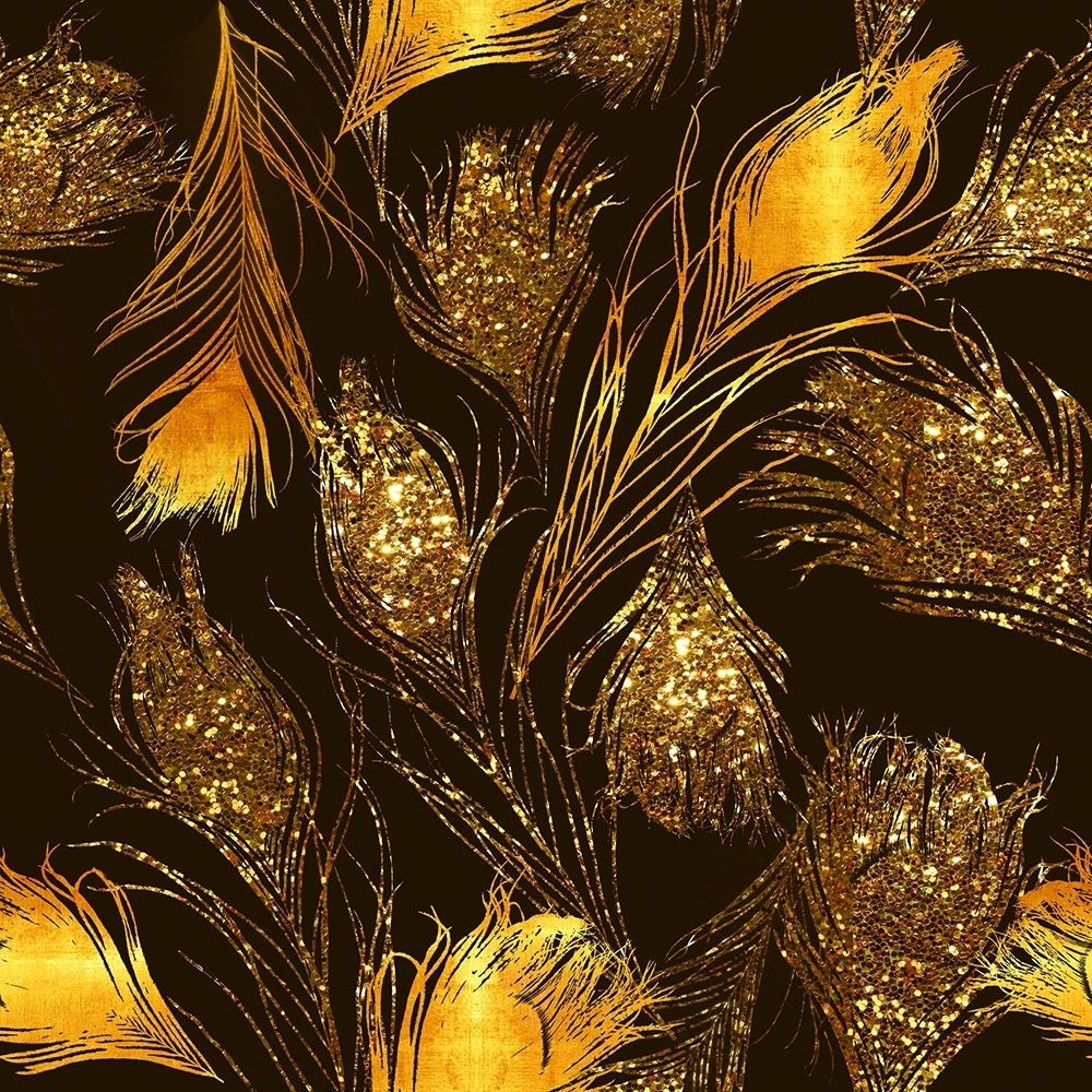 Luxe Feather Pattern Poster Print - Tina Lavoie-VARPDXTINLAV187925 Image 1