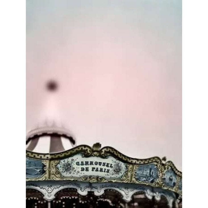 Pink Paris Carousel Poster Print by Tracey Telik-VARPDXTKRC136A Image 1