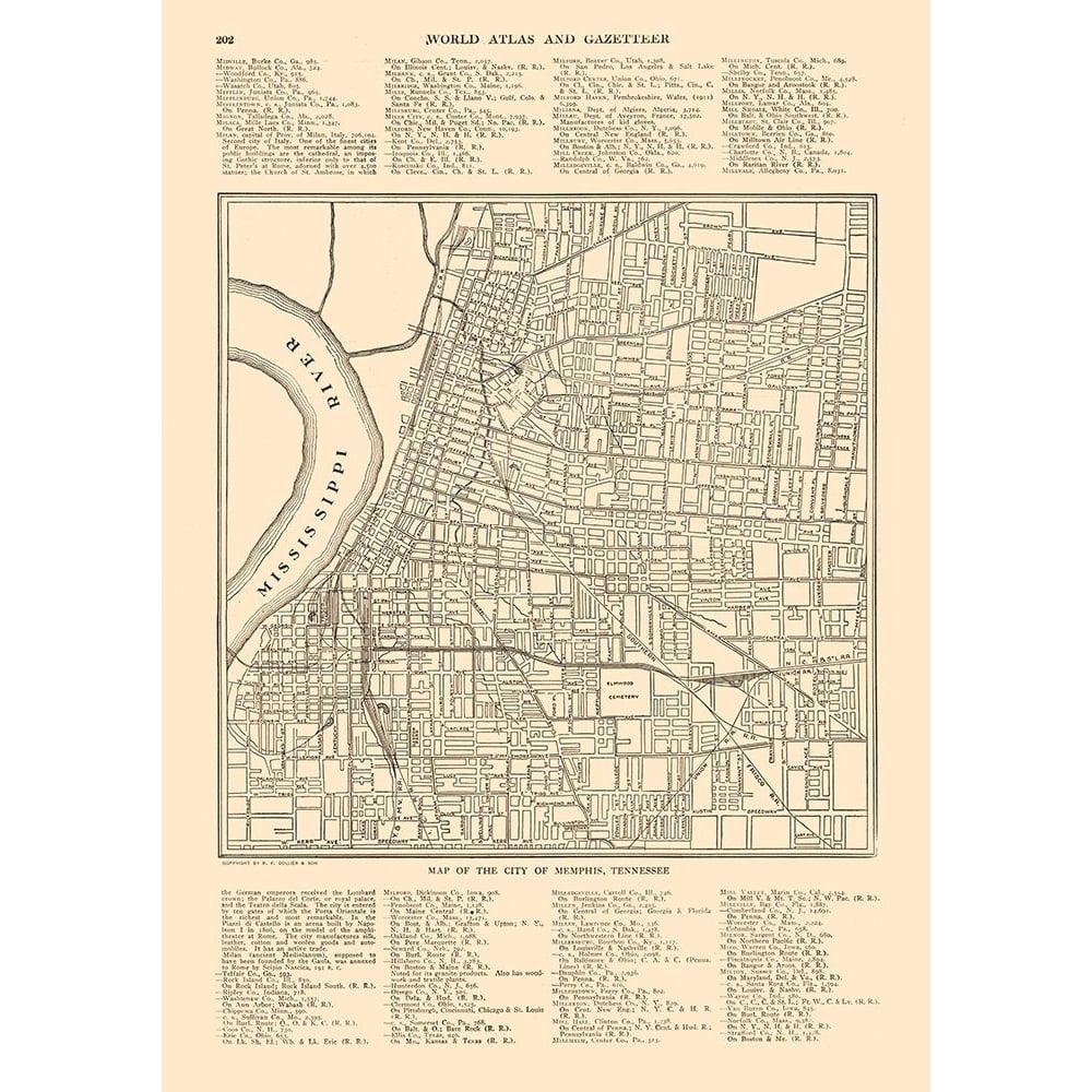 Memphis Tennessee - Reynold 1921 Poster Print by Reynold Reynold-VARPDXTNME0002 Image 1