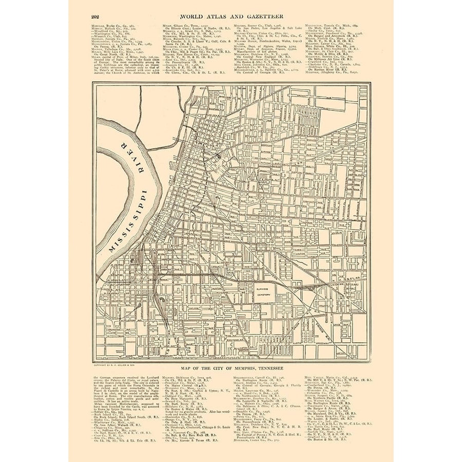 Memphis Tennessee - Reynold 1921 Poster Print by Reynold Reynold-VARPDXTNME0002 Image 1