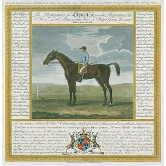 Portrait and Pedigree Sportley Poster Print by Thomas Spencer-VARPDXTS01 Image 2