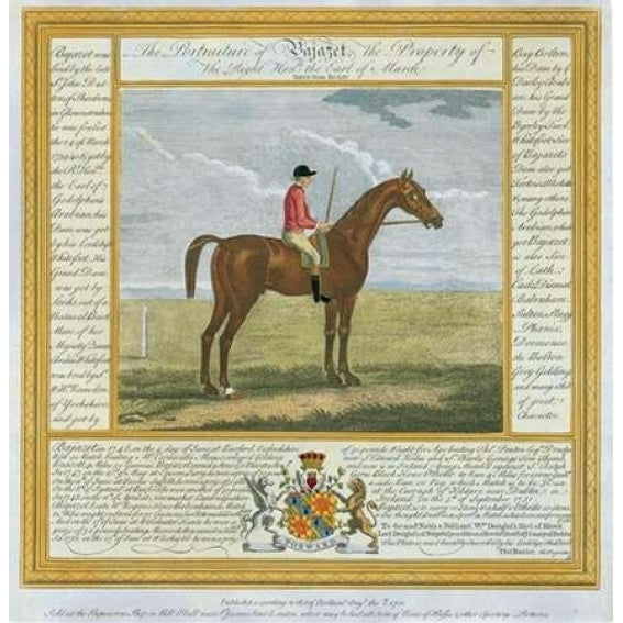 Portrait and Pedigree Bajazet Poster Print by Thomas Spencer-VARPDXTS02 Image 1