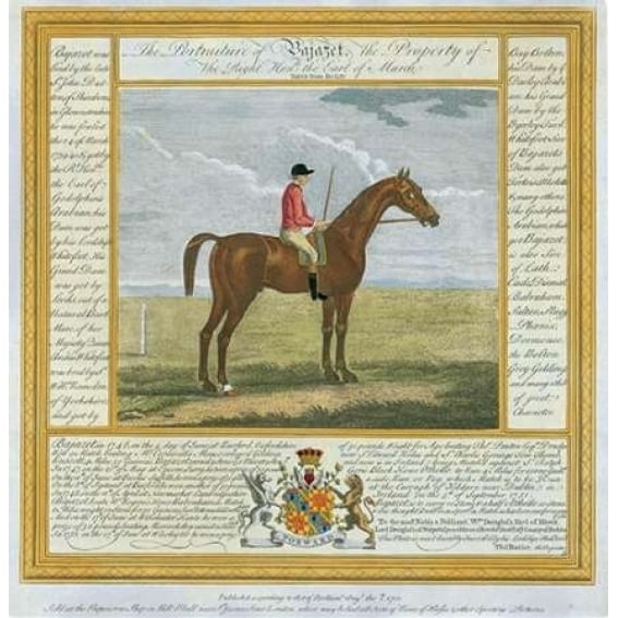 Portrait and Pedigree Bajazet Poster Print by Thomas Spencer-VARPDXTS02 Image 2