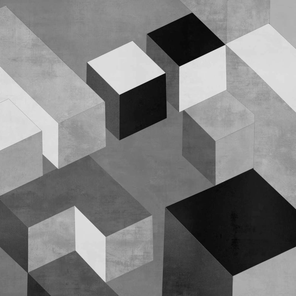 Cubic in Grey II Poster Print by Todd Simmons-VARPDXTS112578DG Image 1