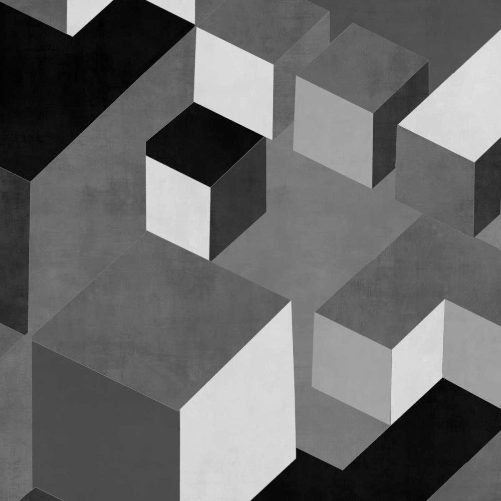 Cubic in Grey I Poster Print by Todd Simmons-VARPDXTS112577DG Image 1