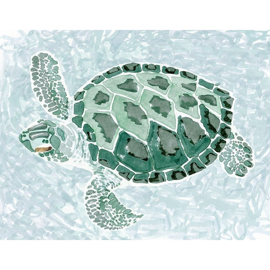 Green Turtle II by Stellar Design Studio-VARPDXTV116A Image 1