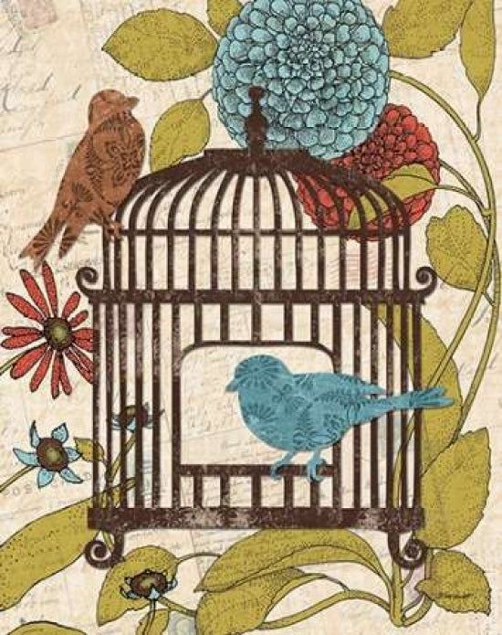 Birds and Blooms IV Poster Print by Todd Williams-VARPDXTWM180 Image 1