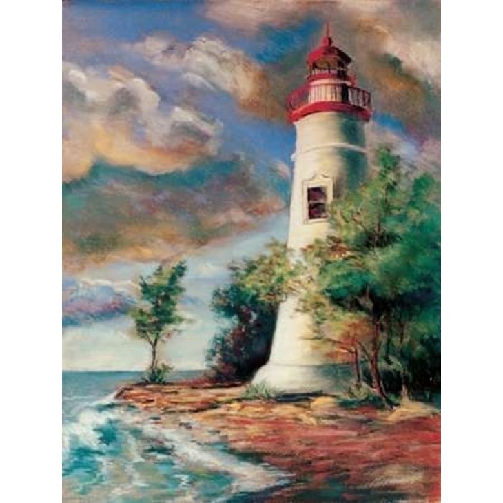 Shoreline Lighthouse Poster Print by Todd Williams-VARPDXTWM360 Image 2