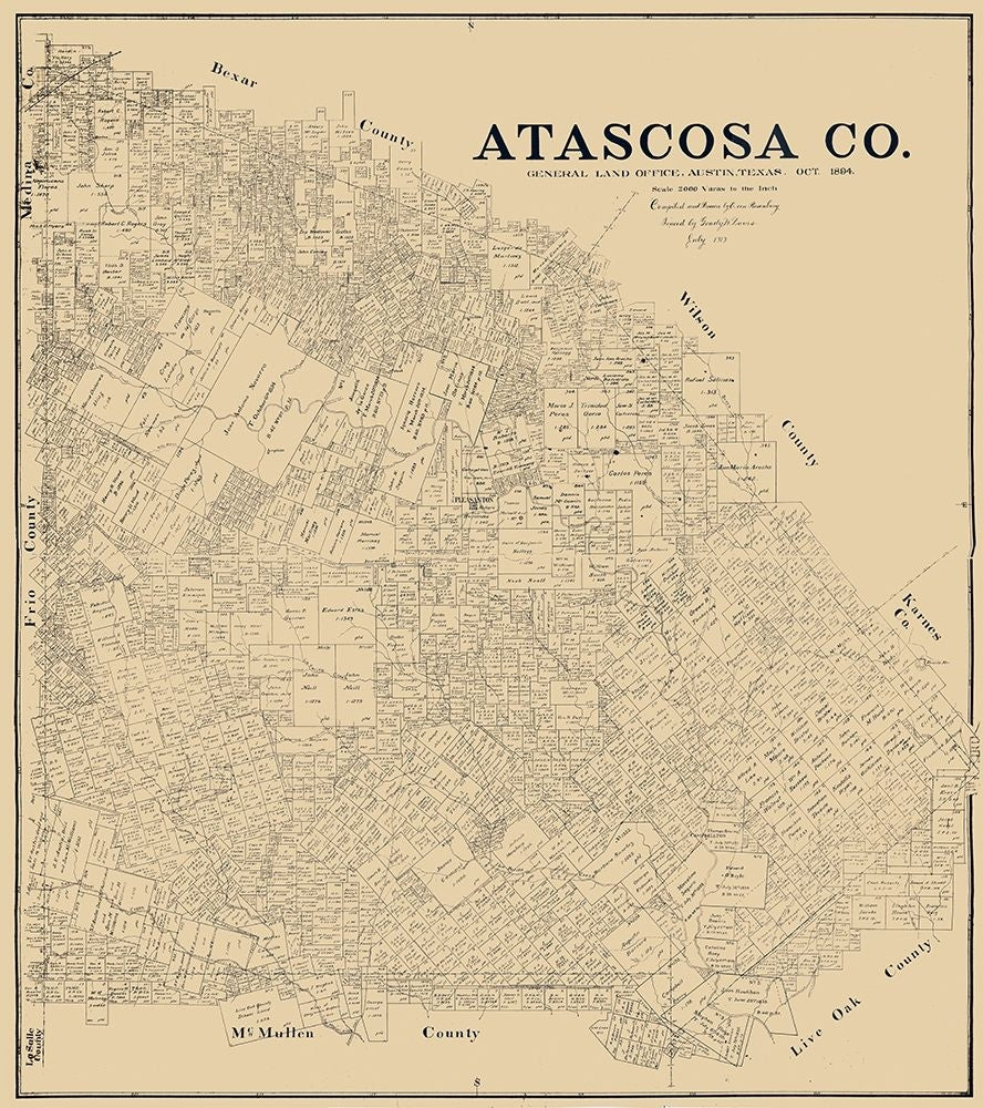 Atascosa County Texas - Rosenberg 1894 by Rosenberg-VARPDXTXAT0003 Image 1