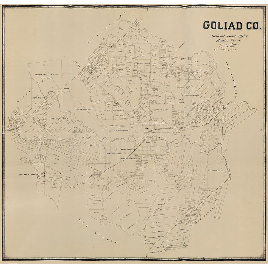 Goliad County Texas -1896 by Unknown-VARPDXTXGO0004 Image 1