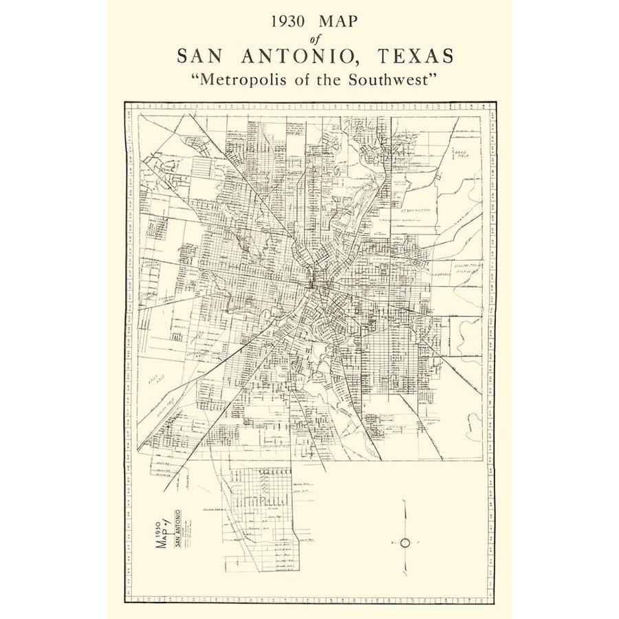 San Antonio Texas - National 1930 Poster Print by National National-VARPDXTXSA0012 Image 1