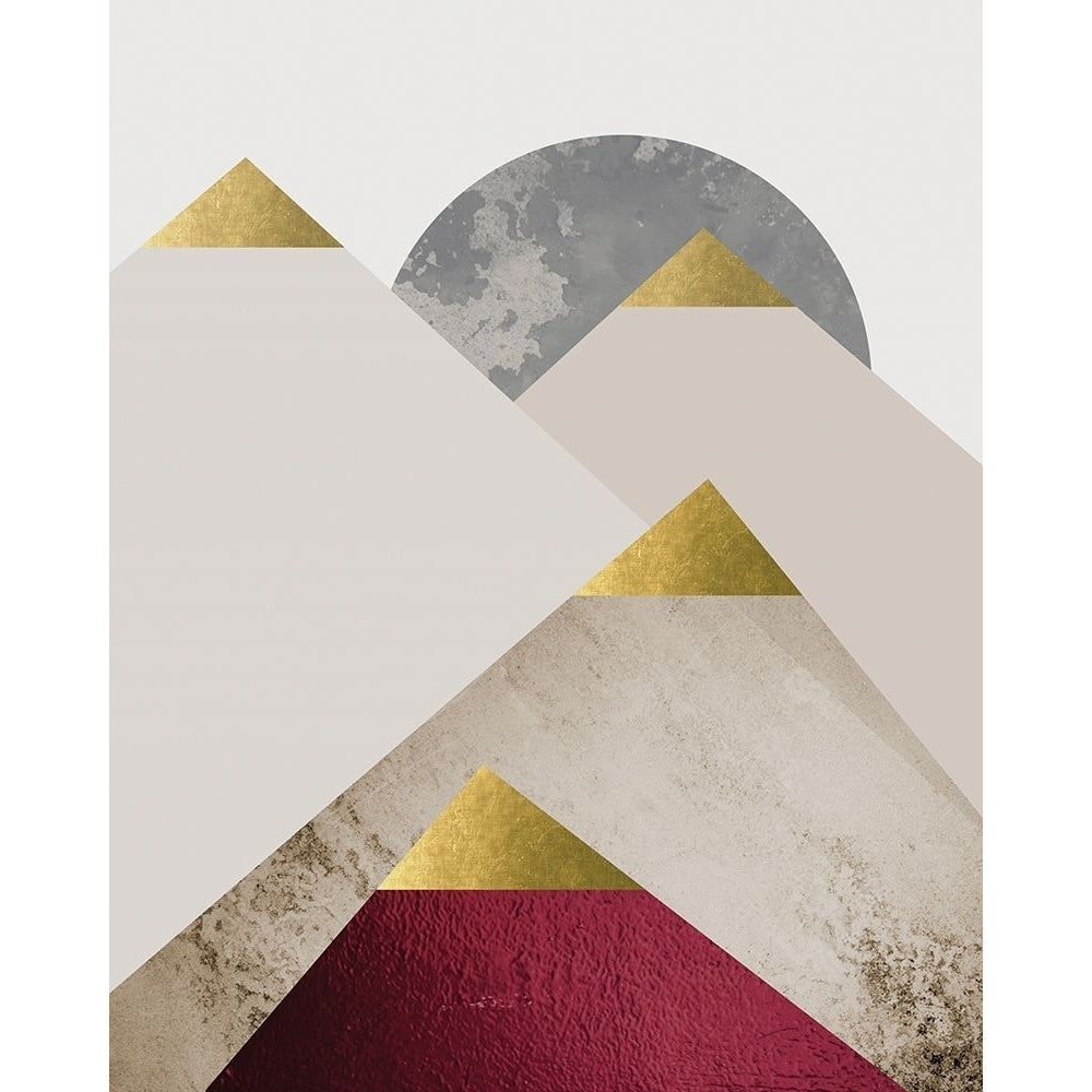 Beige Brugundy Mountains 2 Poster Print by Urban Epiphany Urban Epiphany-VARPDXUERC003B Image 1