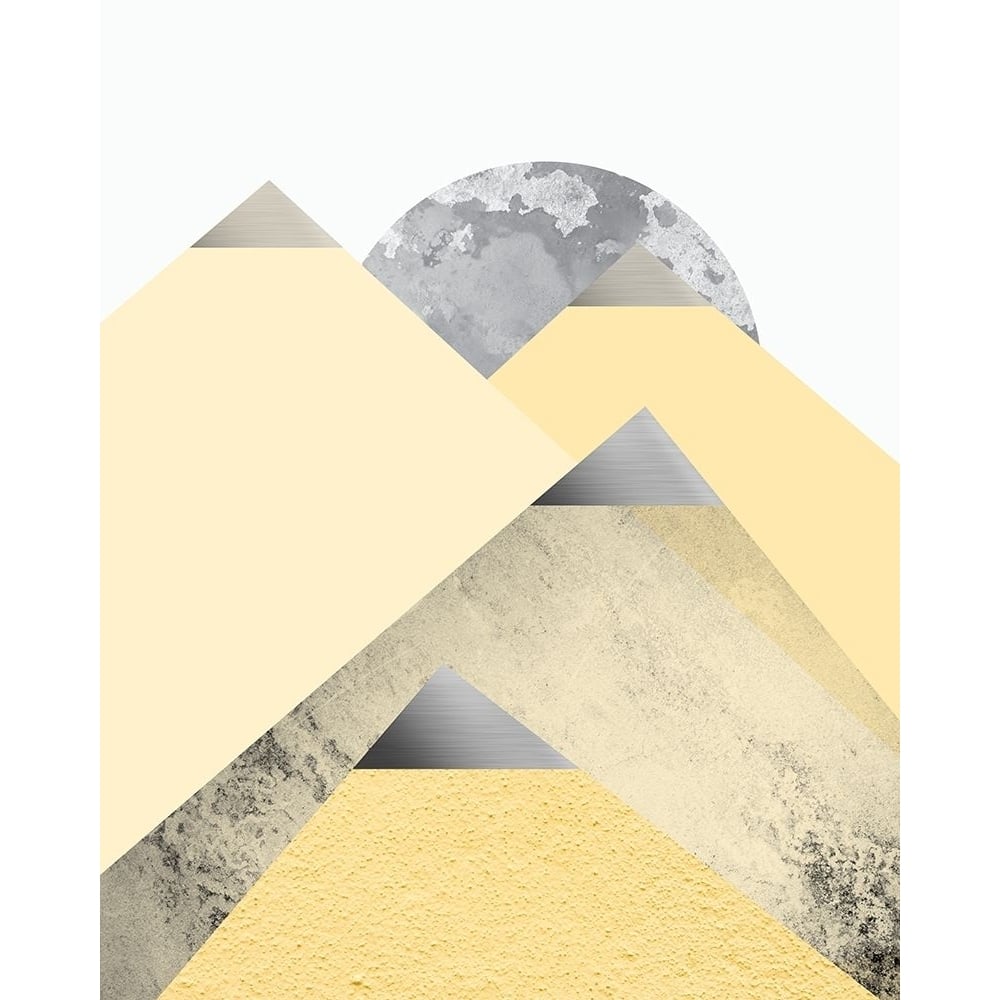 Yellow and Grey Mountains 2 Poster Print by Urban Epiphany Urban Epiphany-VARPDXUERC008B Image 1