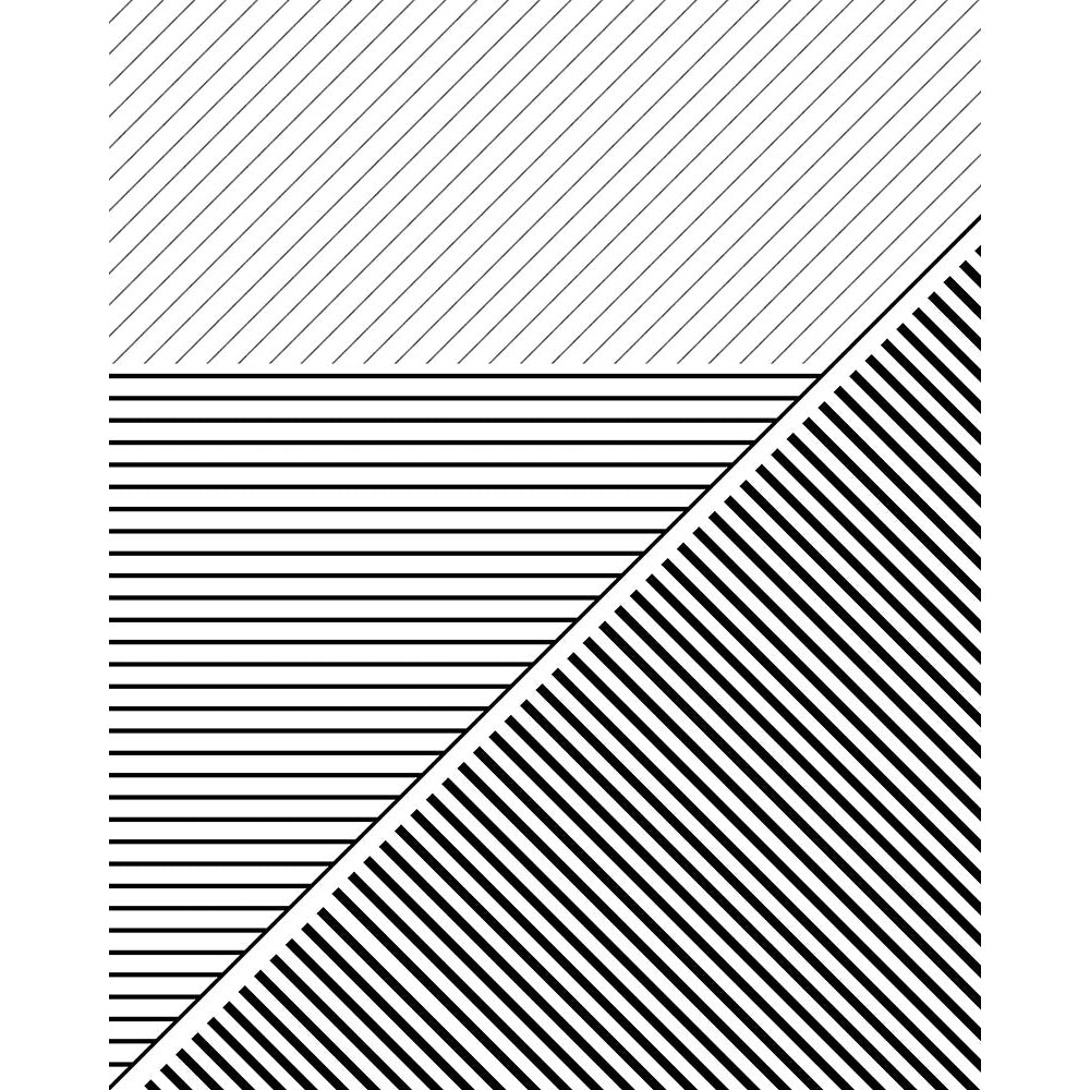 BW Geo Lines 2 Poster Print by Urban Epiphany Urban Epiphany-VARPDXUERC012B Image 1