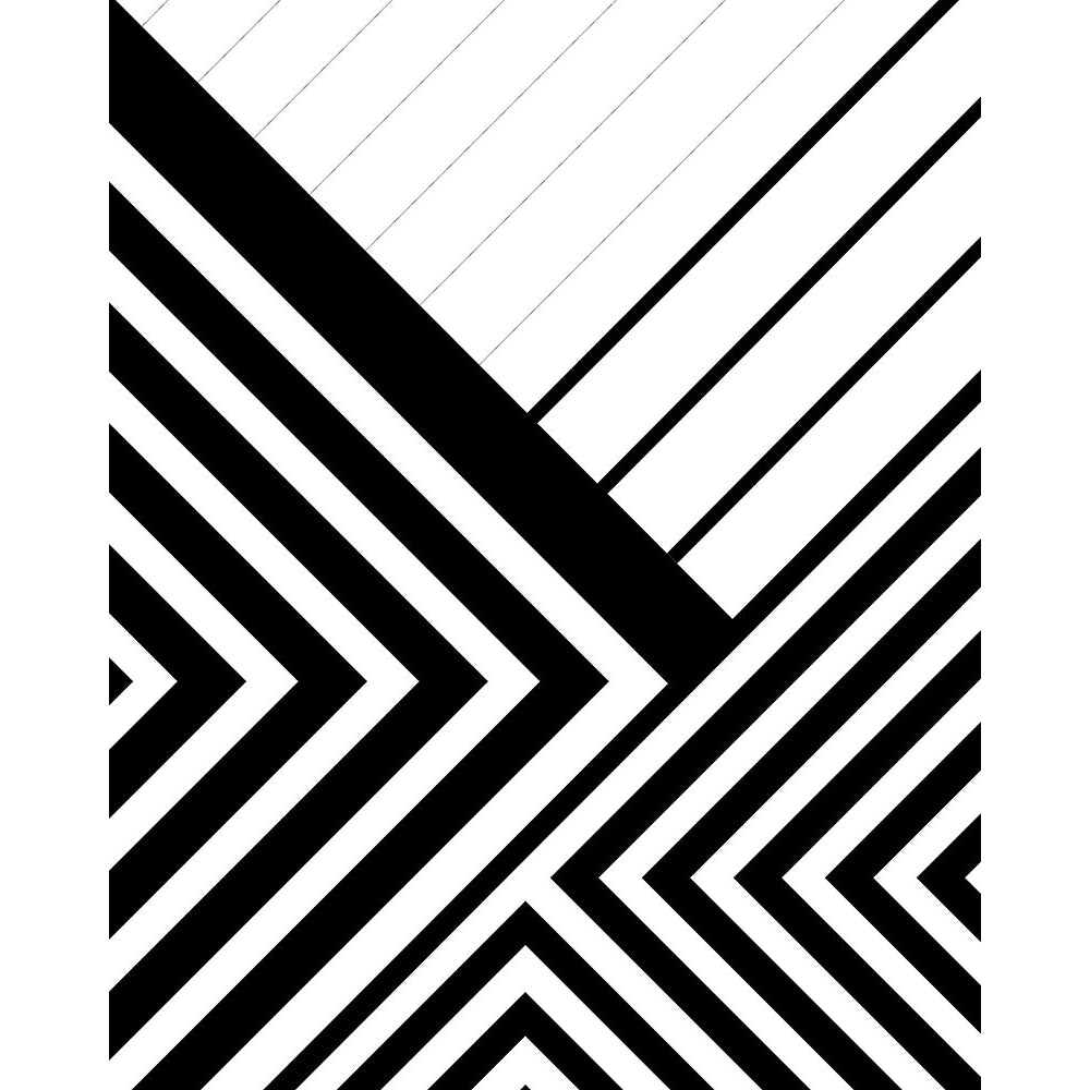 BW Geo Lines 3 Poster Print by Urban Epiphany Urban Epiphany-VARPDXUERC012C Image 1