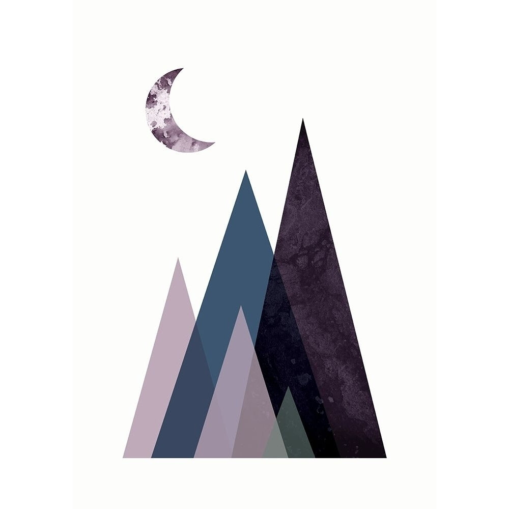 Scandi Mountains Blue 1 Poster Print by Urban Epiphany Urban Epiphany-VARPDXUERC021A Image 1